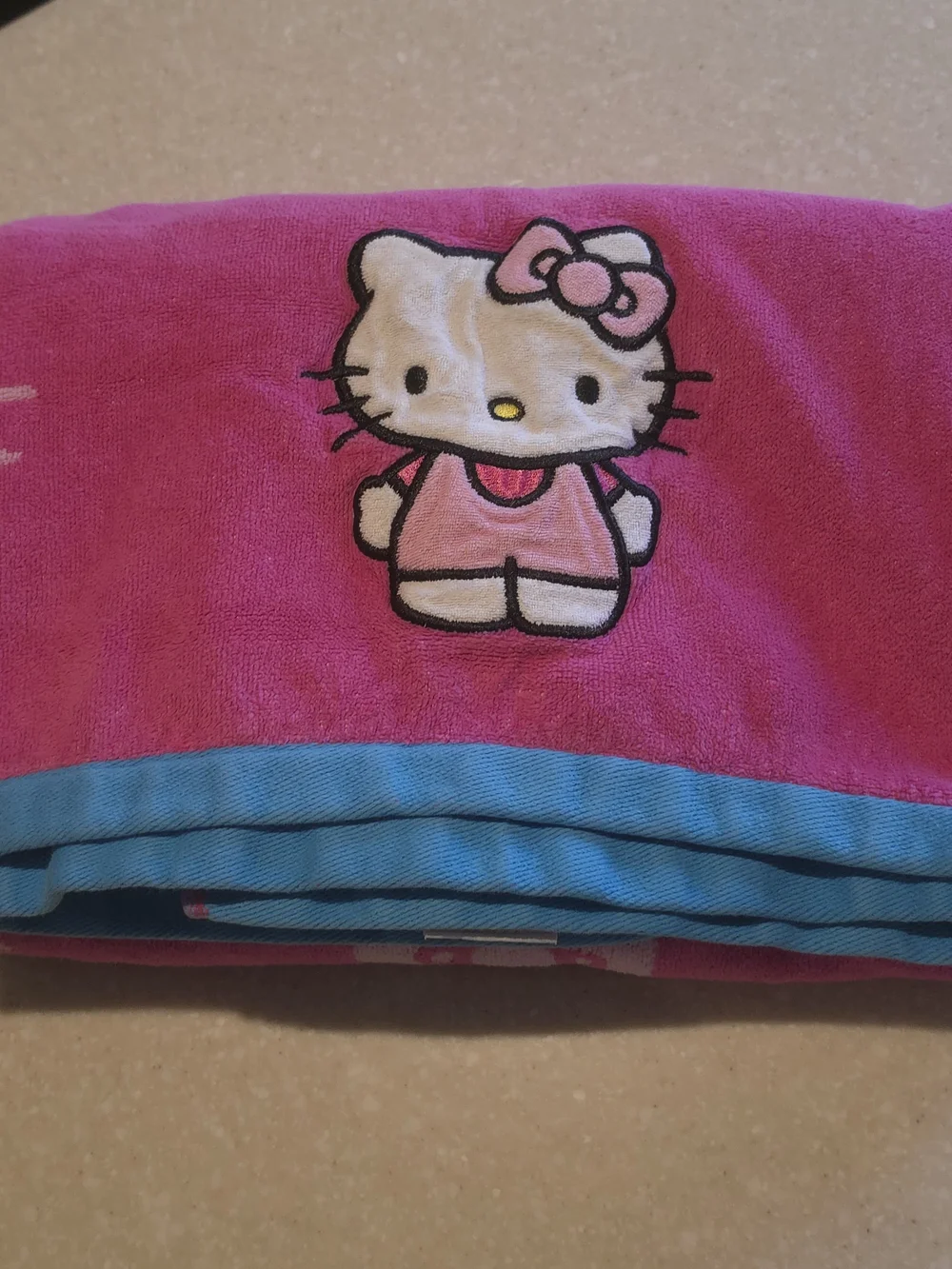 Hello Kitty Pink and White Character Beach Towel 57